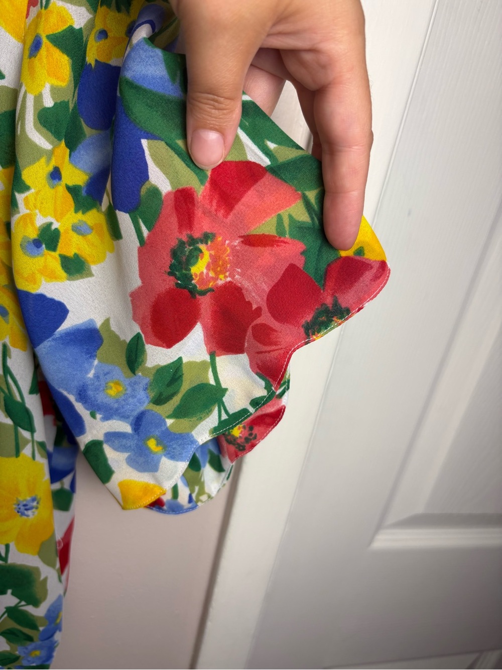 Vintage Multicolour Floral Button-Up Blouse Size 14 - Picture 4 of 7